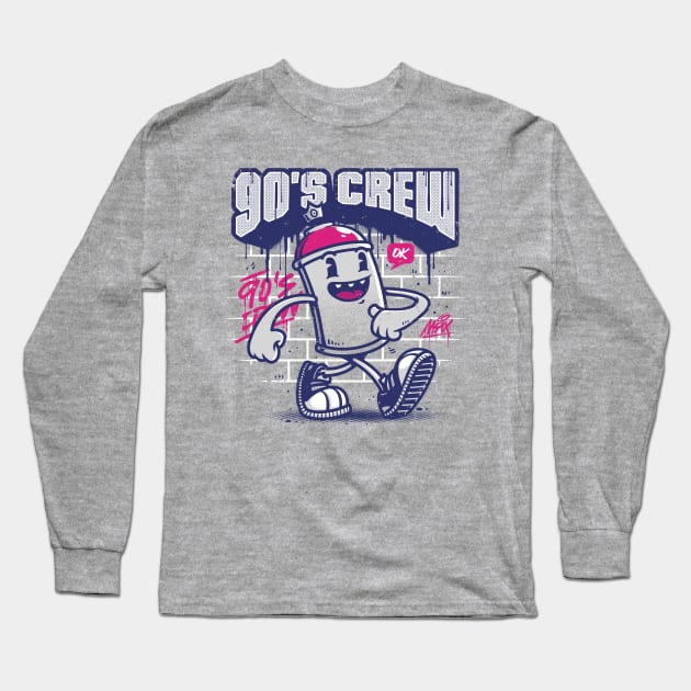 90s Crew Long Sleeve T-Shirt by StudioM6